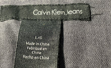 Load image into Gallery viewer, Calvin Klein Jeans Mens Gray Long Sleeve Collared Button-Up Shirt Size Large
