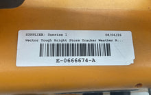 Load image into Gallery viewer, Vector VEC135 Yellow Black Tough Bright Storm Tracker Weather Radio Not Tested
