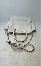 Load image into Gallery viewer, Michael Kors Womens Selma White Leather Detachable Strap Zip Top Satchel Handbag
