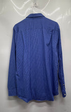 Load image into Gallery viewer, Lacoste Mens Blue Check Print Long Sleeve Classic Fit Dress Shirt Size 40
