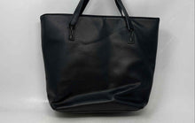 Load image into Gallery viewer, Alexis Bendel Womens Black Vegan Leather Inner Pockets Chic Tote Bag
