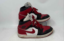 Load image into Gallery viewer, Nike Womens Air Jordan 1 Mid White Red Black Lace-Up Sneaker Shoes Size 10
