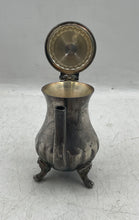 Load image into Gallery viewer, Vintage Silver Plated Engraved Tableware Scroll Handle Lidded Miniature Teapot
