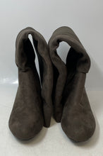 Load image into Gallery viewer, Aldo Womens Brown Suede Wedge Side-Zip Knee-High Boots Shoes Size 6.5
