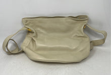 Load image into Gallery viewer, Donna Karan Womens Beige Leather Adjustable Strap Zip Top Crossbody Handbag
