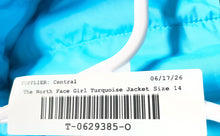 Load image into Gallery viewer, The North Face Girls Turquoise Long Sleeve Full-Zip Puffer Jacket Size 14/16
