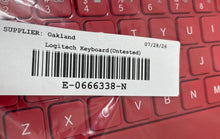 Load image into Gallery viewer, Logitech Red Bluetooth Portable Ultra Thin Keyboard Cover Case Untested

