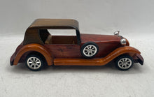 Load image into Gallery viewer, Antique Brown Silver Wheels Wooden Handcrafted Home Decorative Classic Car
