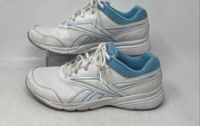 Load image into Gallery viewer, Reebok Womens Steady Stride II White Blue Low Top Lace-Up Sneakers Shoes Size 9
