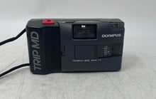 Load image into Gallery viewer, Olympus Trip MD Black 35mm Point And Shoot Film Camera With Case Not Tested
