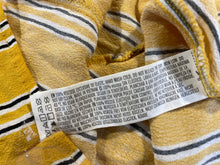 Load image into Gallery viewer, Forever 21 Womens Yellow Striped Long Sleeve Collared Short Shirt Dress Size M
