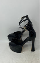 Load image into Gallery viewer, Michael Kors Womens Martina Black Ankle Strap Platform Heels Size 7.5M
