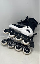 Load image into Gallery viewer, Papaison Mens Black White Adjustable Strap 4 Wheel Inline Skates Size XL
