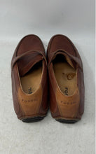 Load image into Gallery viewer, Fossil Mens Brown Leather Slip-On Moc Toe Penny Loafer Shoes Size 9.5
