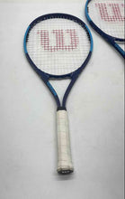 Load image into Gallery viewer, Set Of 2 Pcs Wilson Ultra Blue White Comfort Grip Tennis Sporting Racquets
