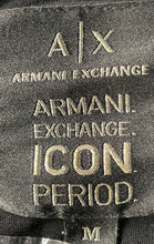 Load image into Gallery viewer, Armani Exchange Mens Black Short Sleeve Crew Neck Pullover T-Shirt Size Medium
