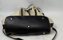 Load image into Gallery viewer, Valentina Womens Beige And Brown Leather Bottom Studs Top Handle Satchel Handbag
