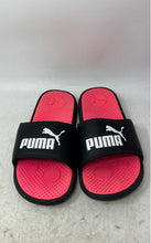 Load image into Gallery viewer, Puma Girls Cool Cat Black Pink Slip-On Open Toe Slide Sandals Size 7
