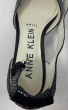 Load image into Gallery viewer, Anne Klein Womens Fayza Black Pointed Toe Stiletto Ankle Strap Heels Size 8
