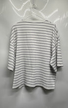 Load image into Gallery viewer, Zara Womens White Black Striped Short Sleeve Pullover T-Shirt Size XL
