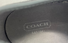 Load image into Gallery viewer, Coach Womens Dee Q998 Black Silver Monogram Print Lace-Up Sneaker Shoes Size 6.5
