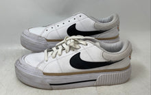 Load image into Gallery viewer, Nike Womens Court Legacy Lift White Black Sneaker Shoes Size 9.5 No Laces
