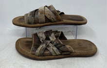 Load image into Gallery viewer, Frye Mens Brown Open Toe Crisscross Strap Slip-On Slide Sandals Size 10.5 D
