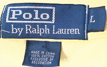 Load image into Gallery viewer, Polo Ralph Lauren Mens Yellow Cotton Spread Collar Short Sleeve Polo Shirt Sz L
