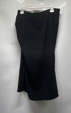 Load image into Gallery viewer, Zara Womens Black Side Knot Draped Front Tulip Hem Midi Pencil Skirt Size M
