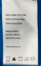 Load image into Gallery viewer, Psycho Bunny Mens Blue Cotton Crew Neck Short Sleeve Pullover T-Shirt Size 7
