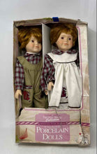 Load image into Gallery viewer, The Doll House Collection Multicolor Porcelain Twin Boy &amp; Girl Baby Dolls
