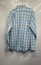 Load image into Gallery viewer, Express Mens Multicolor Plaid Cotton Long Sleeve Dress Shirt Size L 16-16.5
