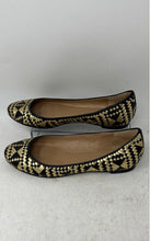 Load image into Gallery viewer, Rebecca Minkoff Womens Uma Gold Black Slip-On Round Toe Ballet Flats Size 7M
