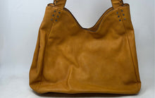 Load image into Gallery viewer, Nanette Lepore Womens Mustard Inner Pockets Studded Double Handle Hobo Bag
