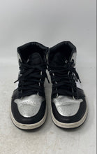 Load image into Gallery viewer, Nike Womens Air Jordan 1 Retro CD0461-001 White Silver Black Basketball Shoes 8

