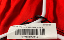 Load image into Gallery viewer, H&amp;M Womens Red Short Puff Sleeve Square Neck Pleated Front A-Line Dress Size M
