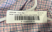 Load image into Gallery viewer, Ralph Lauren Mens Plaid Purple Long Sleeve Collared Button-Up Shirt Size XL
