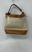Load image into Gallery viewer, Aldo Womens Brown Beige Detachable Crossbody Strap Lined Drawstring Bucket Bag

