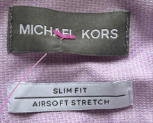 Load image into Gallery viewer, Michael Kors Mens Light Purple Long Sleeve Stretch Slim Fit Dress Shirt Size XL
