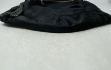 Load image into Gallery viewer, JPK Paris Womens Black Inner Outer Pockets Double Handles Tassel Hobo Bag
