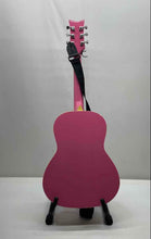 Load image into Gallery viewer, Delentante Daisy Rock Pink 6 String Right Handed Beginner Acoustic Guitar
