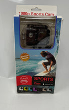 Load image into Gallery viewer, Full HD 1080p Waterproof 30M Sports Action Camera With Accessories Untested
