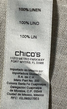 Load image into Gallery viewer, Chico's Womens Beige Linen Pockets 3/4 Sleeve Full-Zip Jacket Size 2
