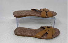 Load image into Gallery viewer, Coach Womens Brown Signature Print Slip-On Flat Slide Sandals Size 5.5
