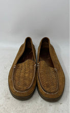 Load image into Gallery viewer, French Shriner Mens Brown Woven Leather Slip-On Loafer Shoes Size 10.5 M
