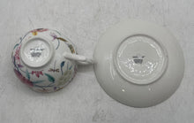 Load image into Gallery viewer, Set Of 5 Pcs Grace Teaware Multicolor Floral Porcelain Teapot Cups &amp; Saucers
