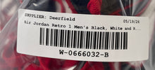 Load image into Gallery viewer, Authentic Nike Mens Jordan 1 Retro High Black White Red Sneaker Shoes 11 Damaged
