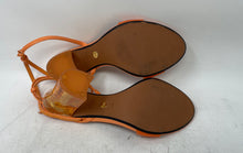 Load image into Gallery viewer, Zara Womens Orange Open Toe Adjustable Ankle Strap Heels Size EUR 40
