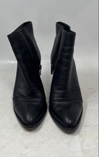 Load image into Gallery viewer, Vince Womens Ennis Black Leather Side Zip Block Heel Ankle Booties Size 7M
