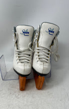 Load image into Gallery viewer, Soft Skate By Jackson Boys White Leather Lace-Up Figure Ice Skates Size 11

